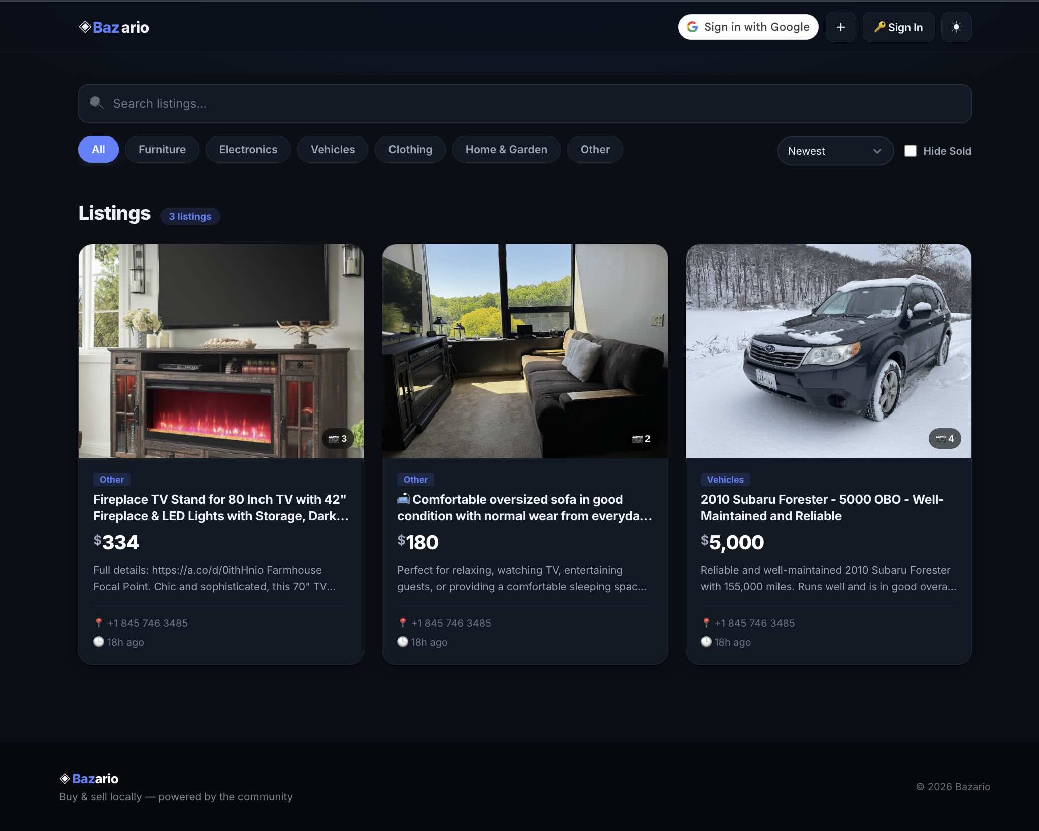 Bazario Marketplace